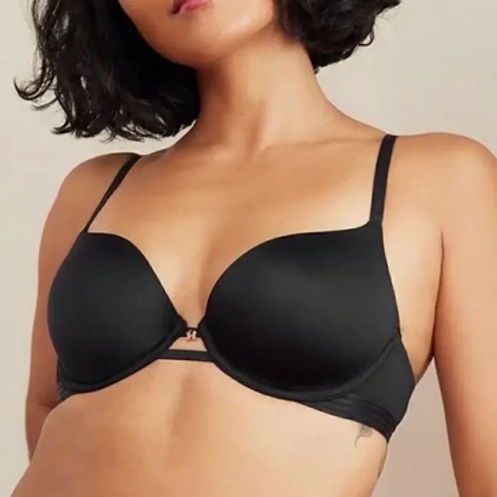 🚨4/$25 SAVAGE X FENTY T-Shirt Black Bra Size 32C
